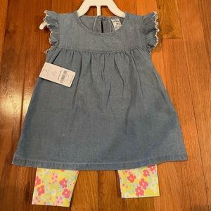 Carters two piece pant and shirt set size 2T